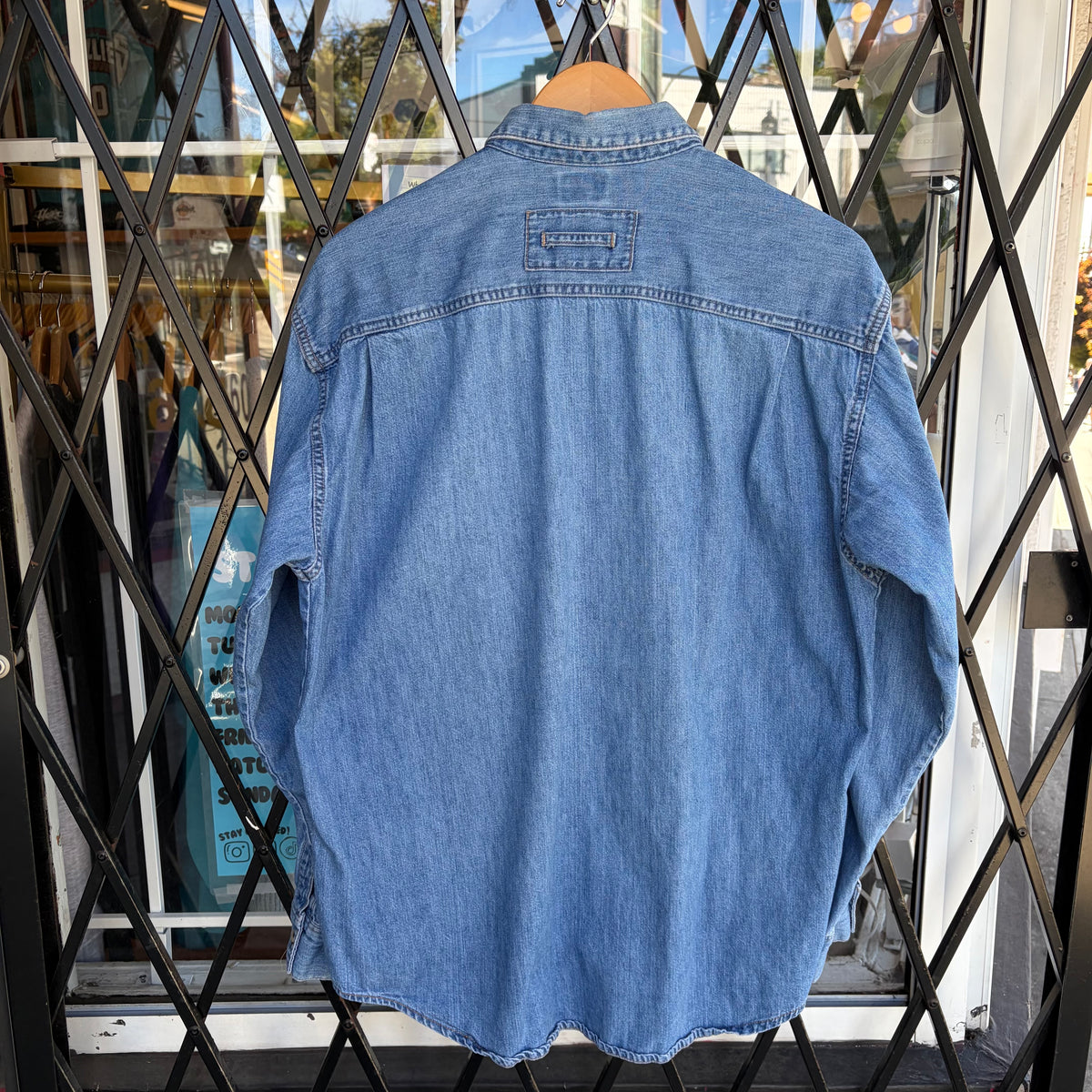 Vintage Calvin Klein Denim Button Up Shirt - Size L