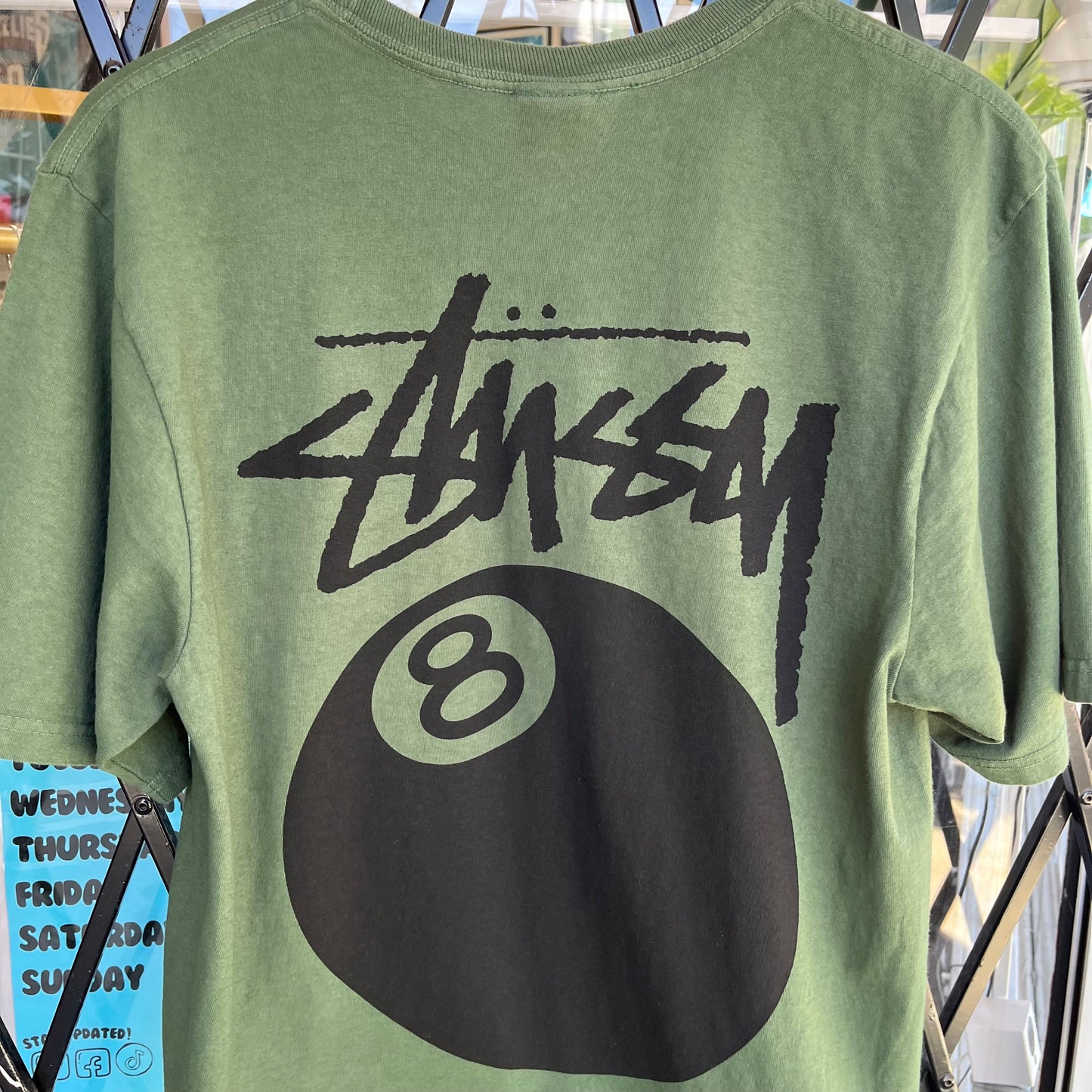 Stussy 8 Ball Tee Pine - Size M