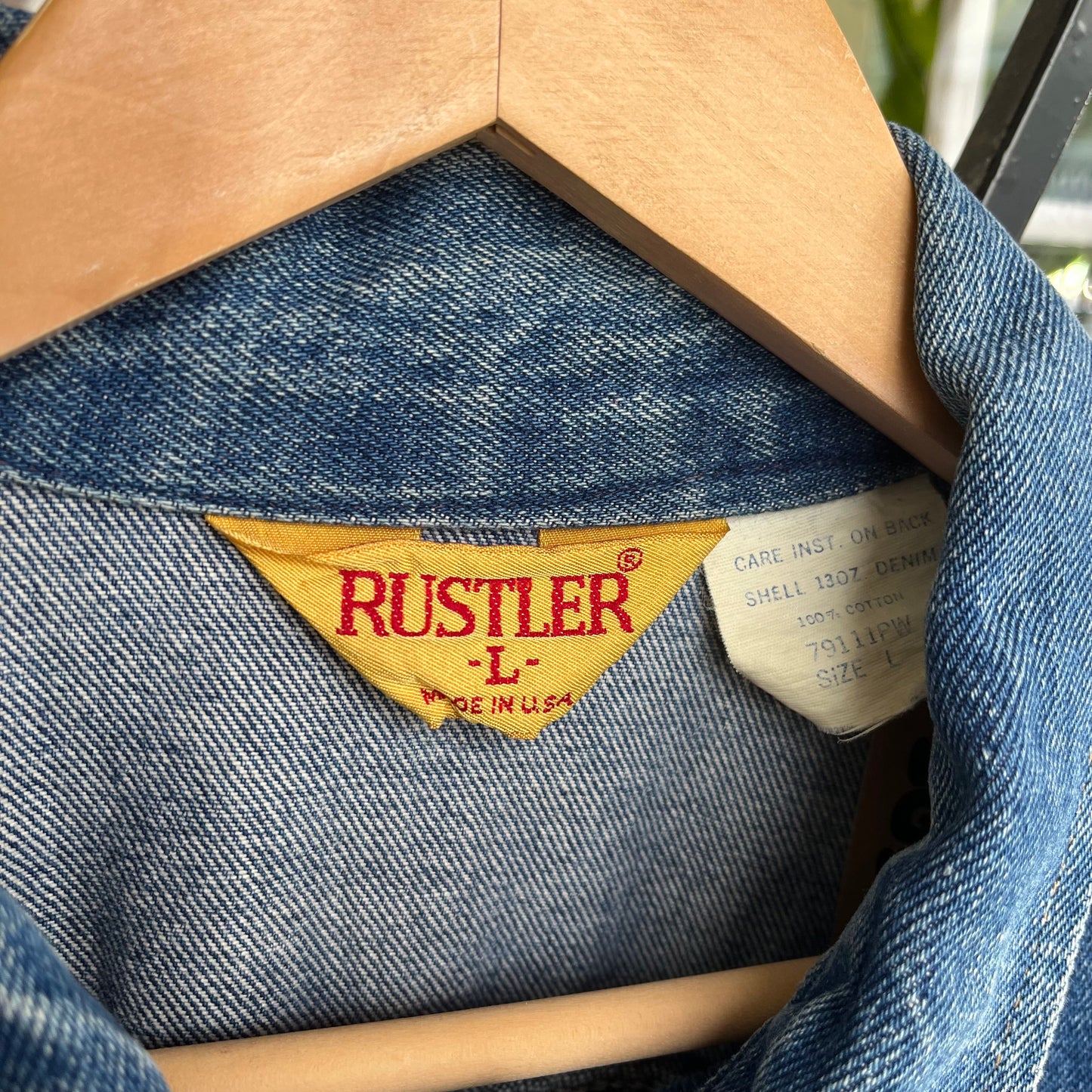 Vintage Rustler Denim Jacket - Size L