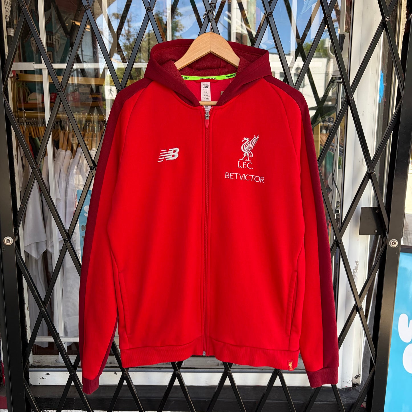 New Balance Liverpool FC Zip Up Hoodie - Size L