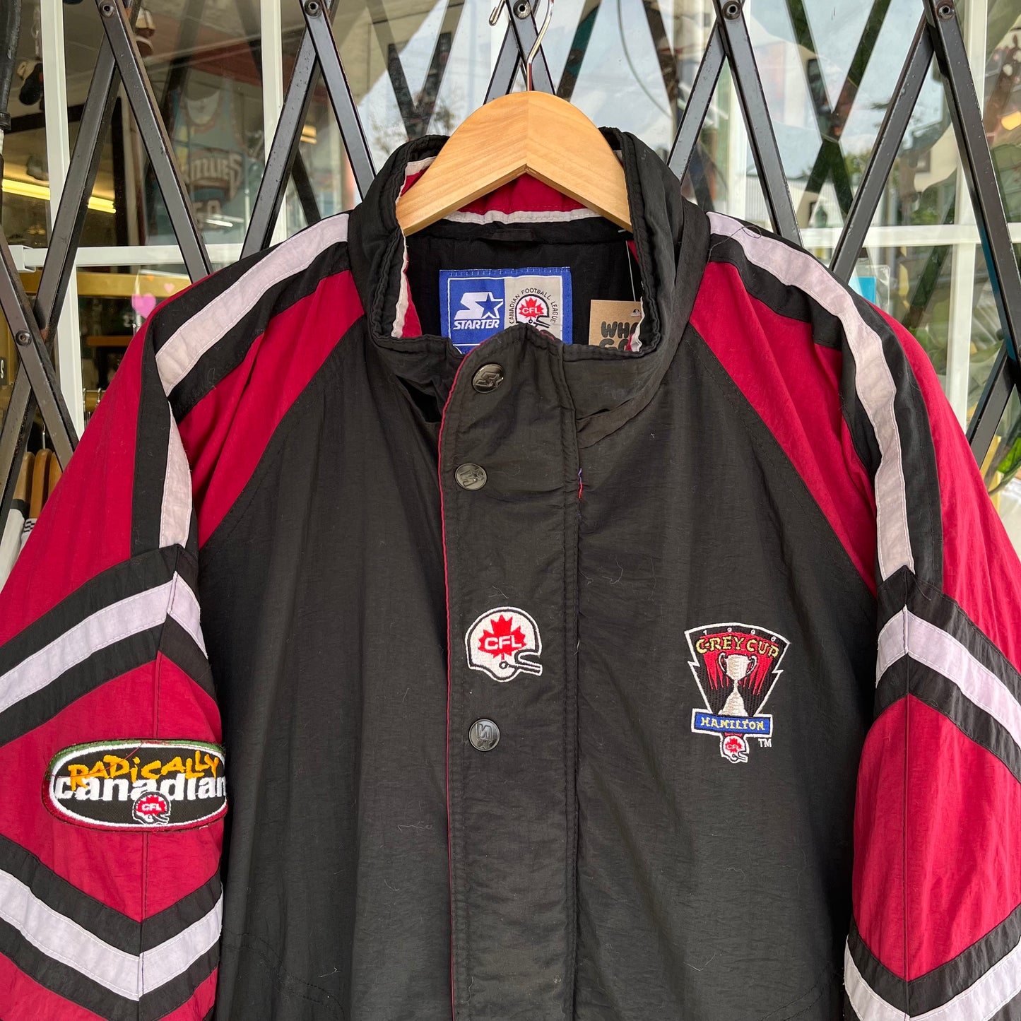 1996 Starter CFL Grey Cup Hamilton Jacket - Size XL