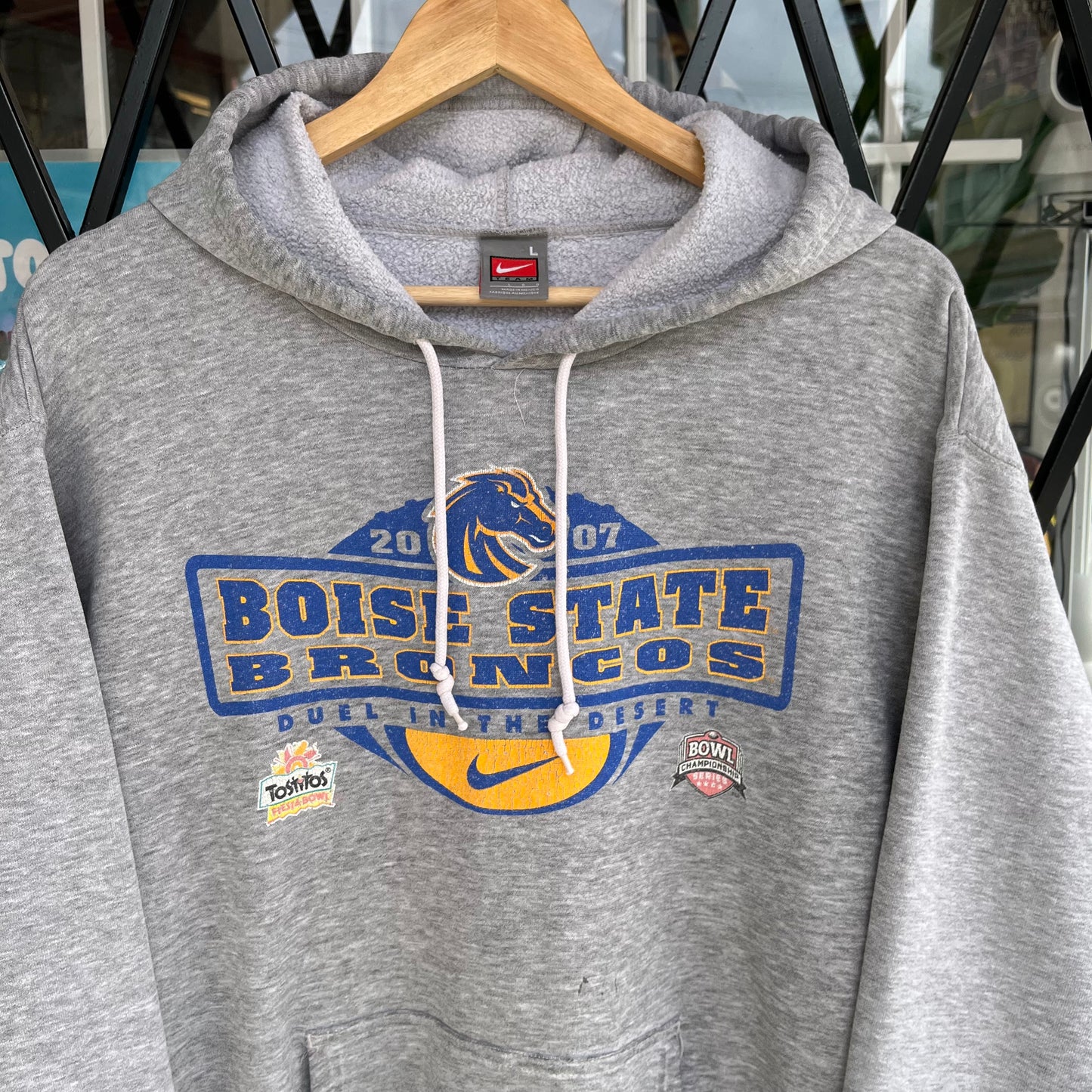 2007 Nike Boise State Football Hoodie - Size L