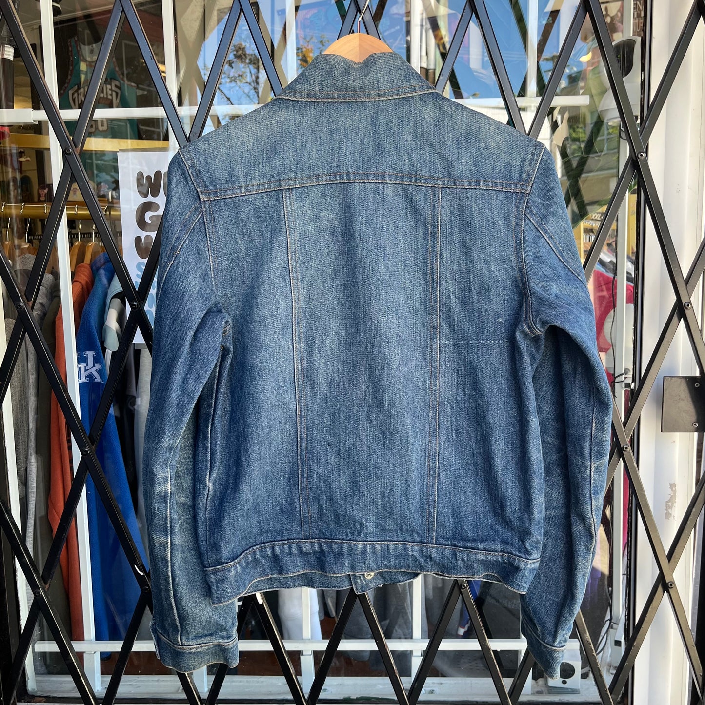 Vintage Denim Snap Jacket - Size S