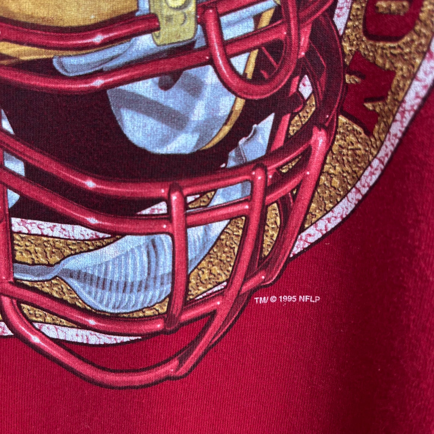 1995 SF 49ers Helmet Tee - Size XL