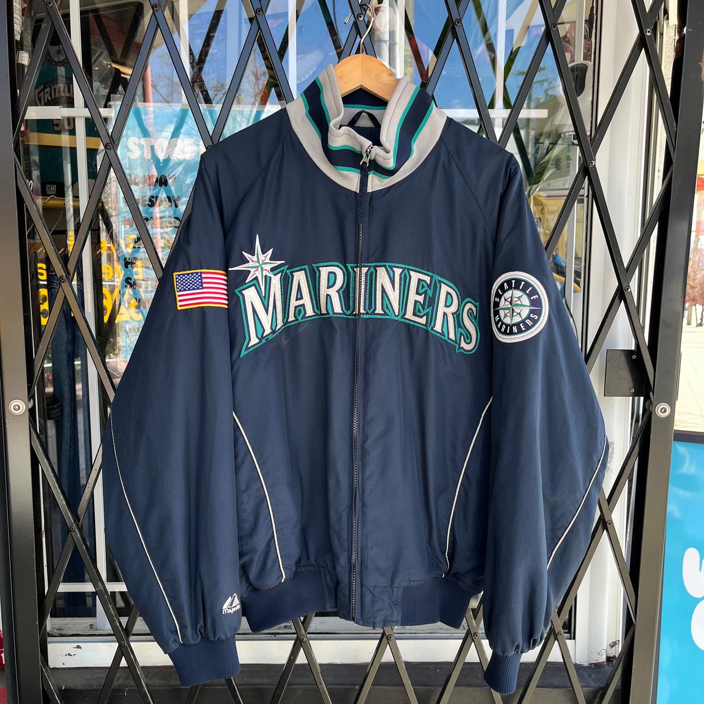 Vintage Seattle Mariners Dug Out Jacket - Size L