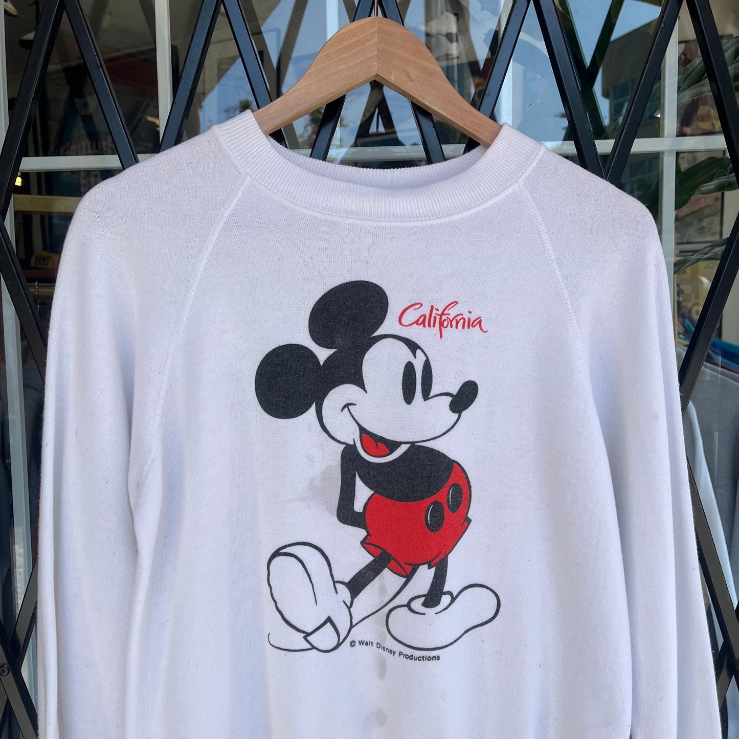 Vintage 80s Disney California Mickey Crewneck - Size M