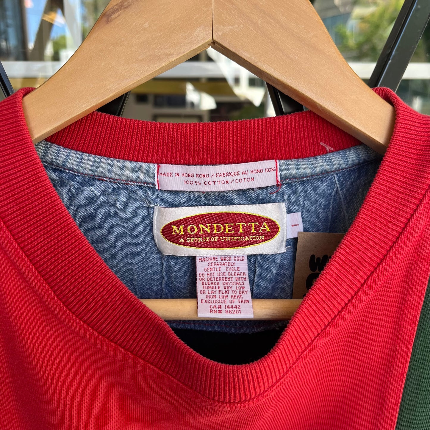 Vintage Kenya Colour Block Tee - Size L