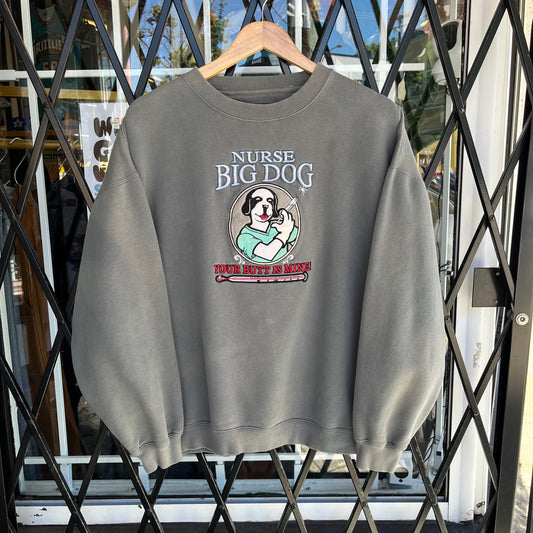 Vintage Big Dogs Nurse Crewneck - Size M