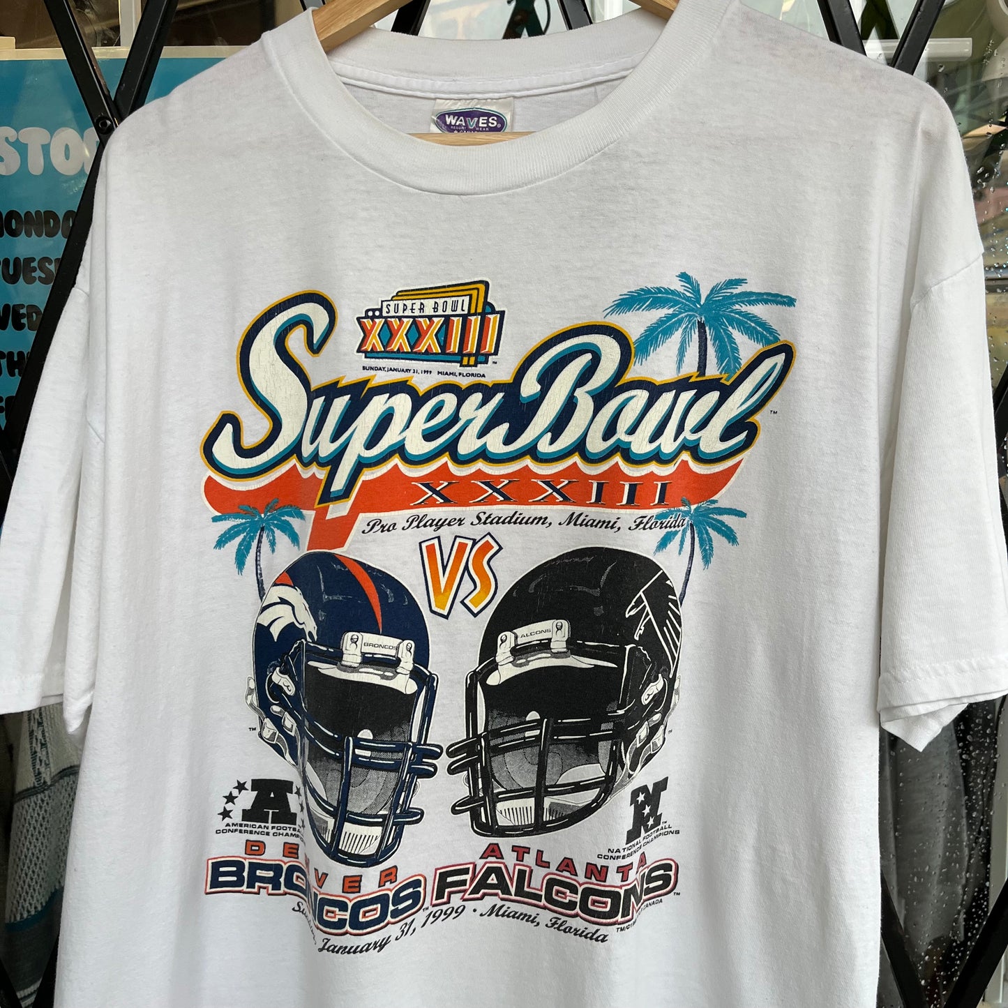 1999 Super Bowl XXXIII Tee - Size XL
