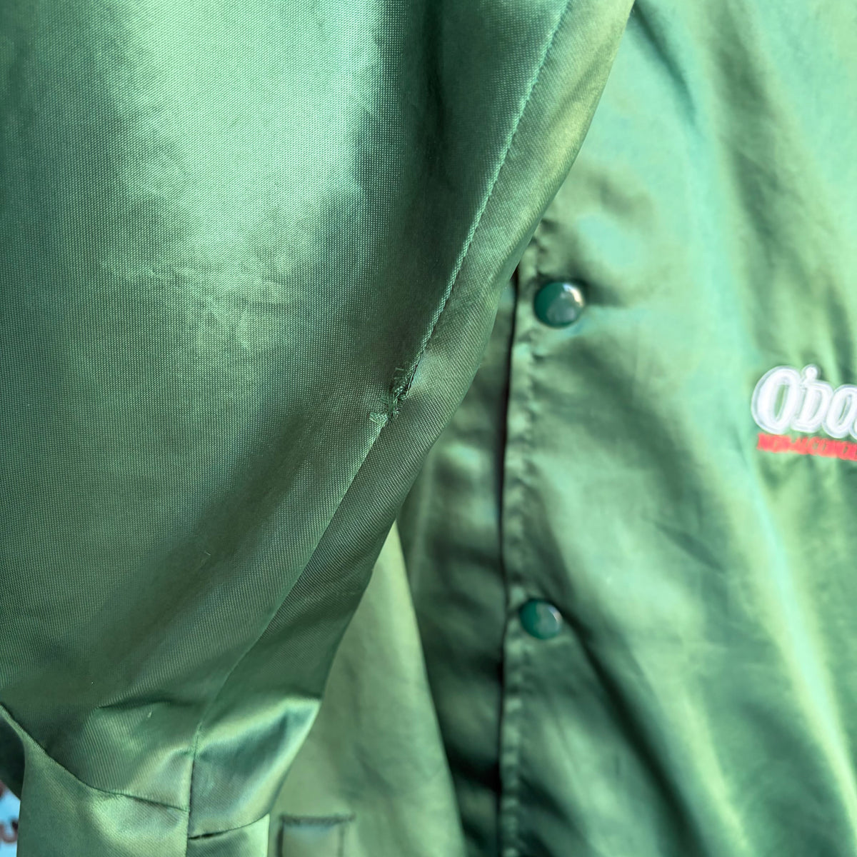 Vintage O’Doul’s Non Alcoholic Brew Satin Jacket - Size L