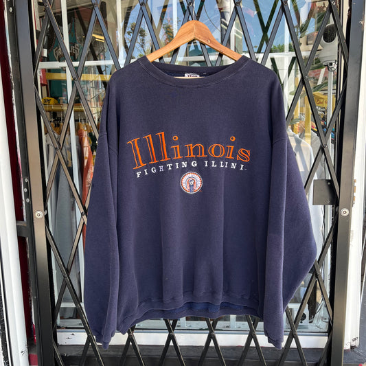 Vintage 90s University of Illinois Crewneck - Size XL