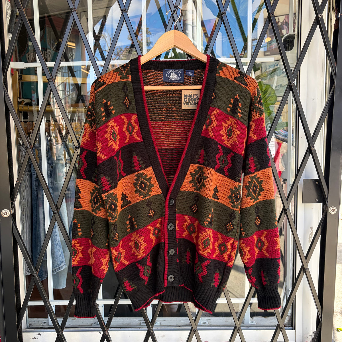 Vintage Knit Cardigan - Size L