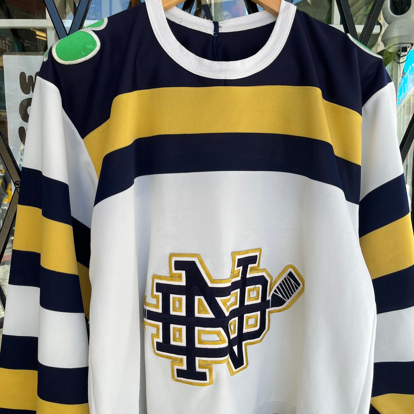 Vintage Notre Dame Hockey Jersey - Size L