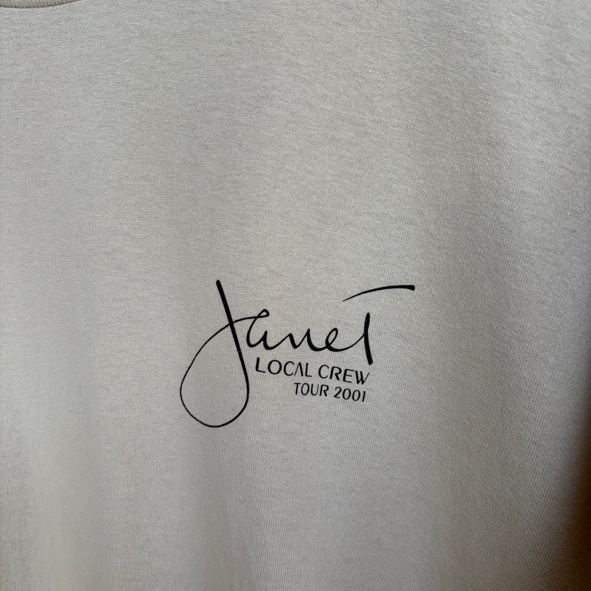 2001 Janet Jackson World Tour Local Crew Tee - Size XL