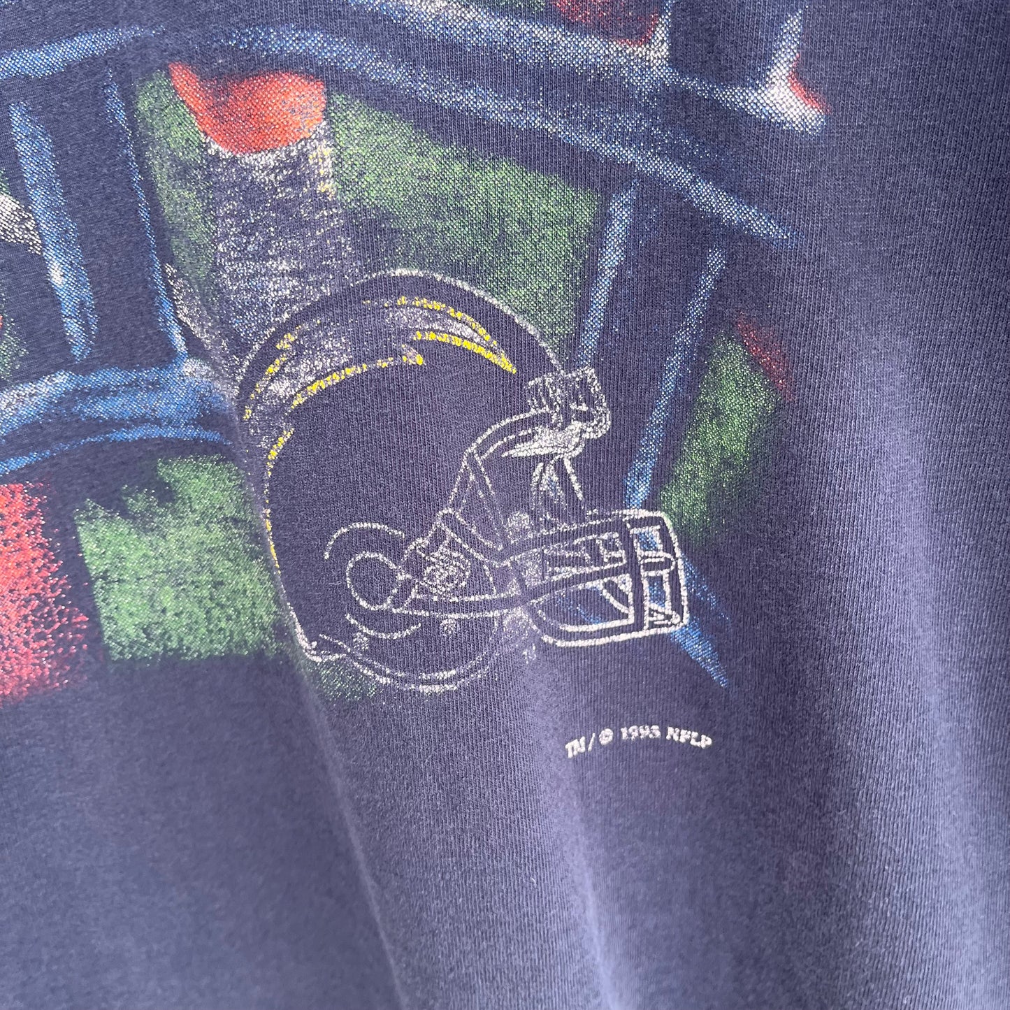 1995 San Diego Chargers First Person View Tee - Size XXL