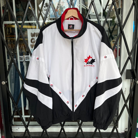 Vintage Team Canada Hockey Windbreaker - Size XL