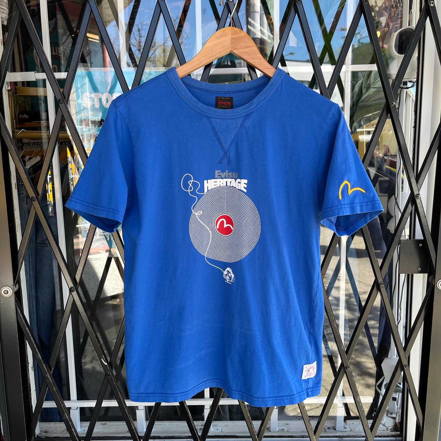 Evisu Heritage Vinyl Tee - Size L