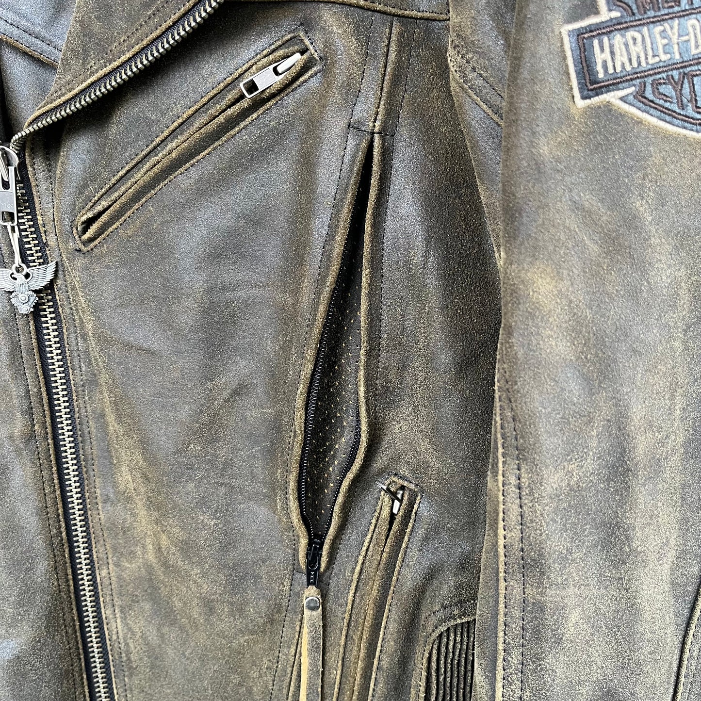 Harley Davidson Genuine Leather Jacket - Size S