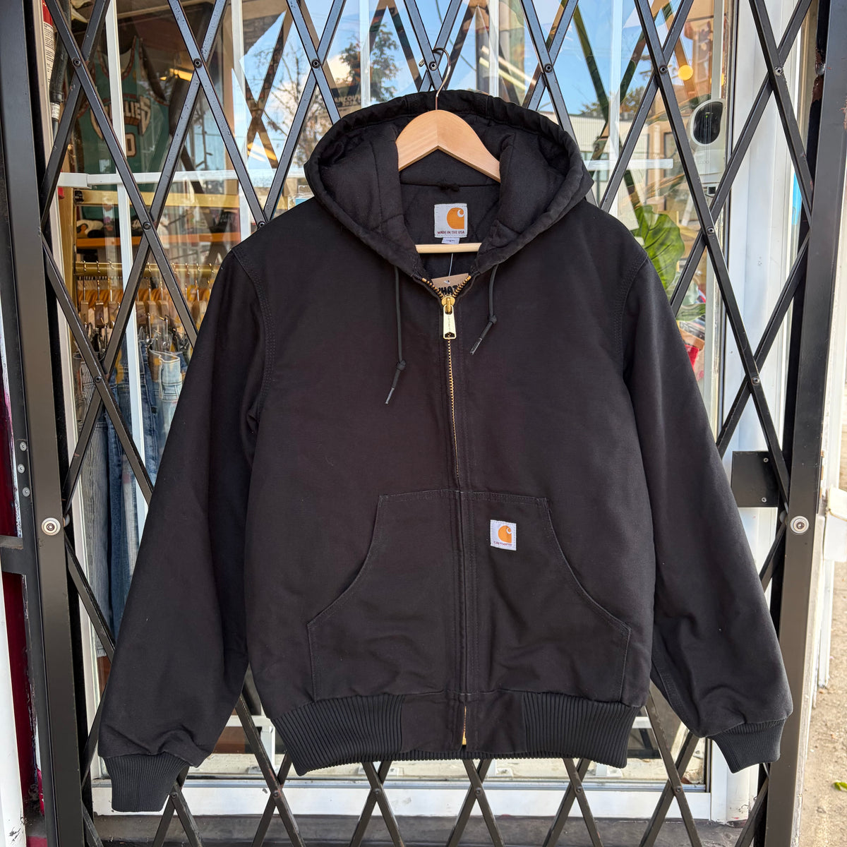 Carhartt Zip Up Hooded Jacket - Size S