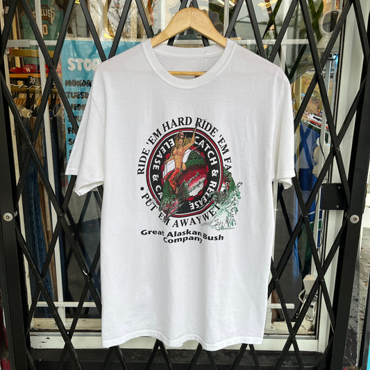 1992 Great Alaskan Bush Company Fishing Tee - Size L