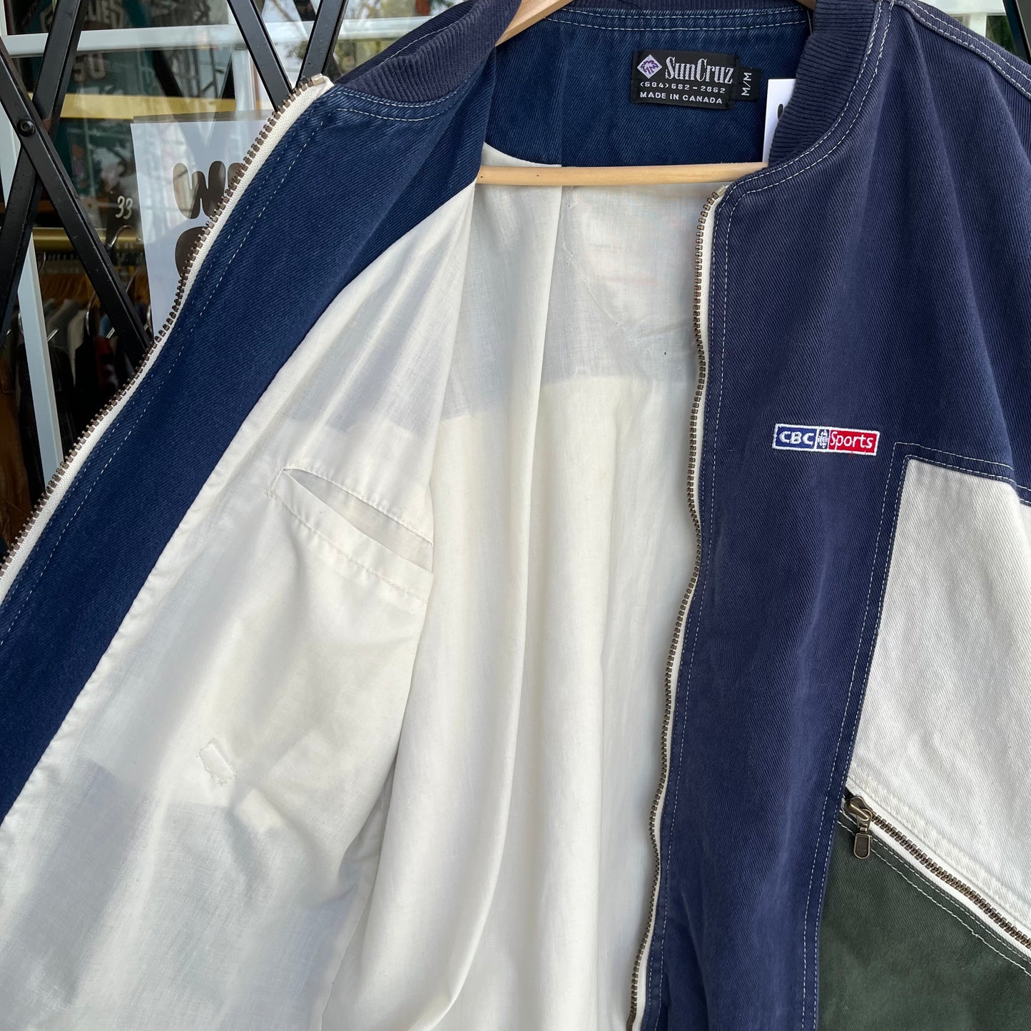 1994 Victoria Commonwealth Games CBC Sports Denim Jacket - Size M