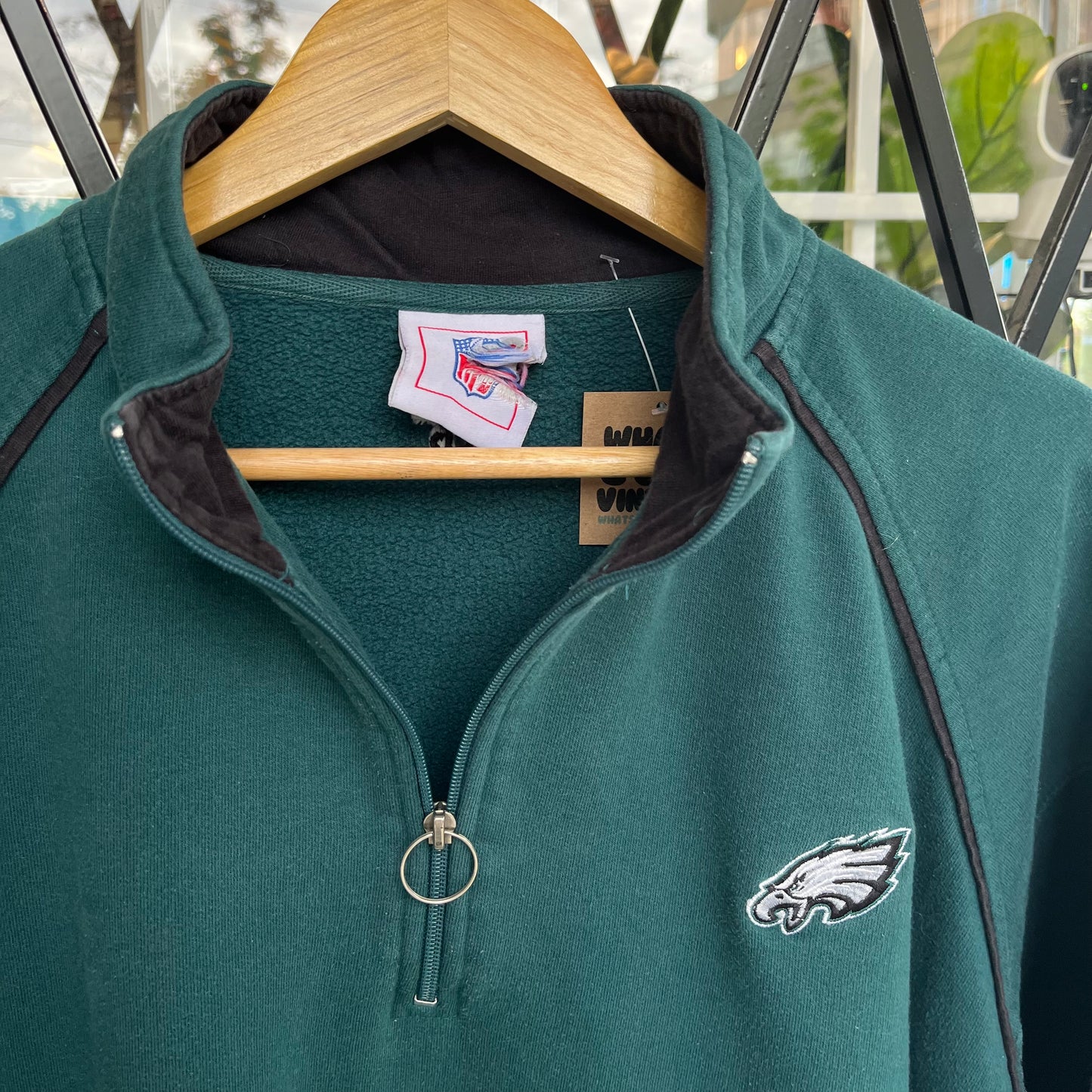 Vintage Philadelphia Eagles Quarter Zip Sweater - Size XXL