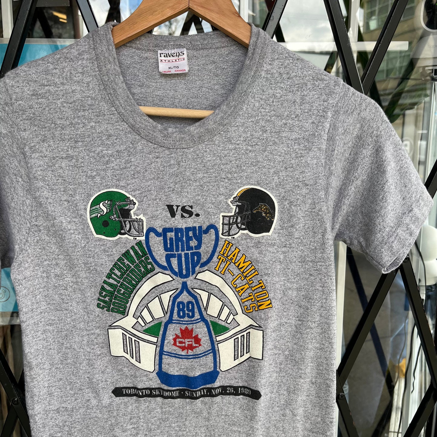 1989 CFL Grey Cup Tee - Size XS