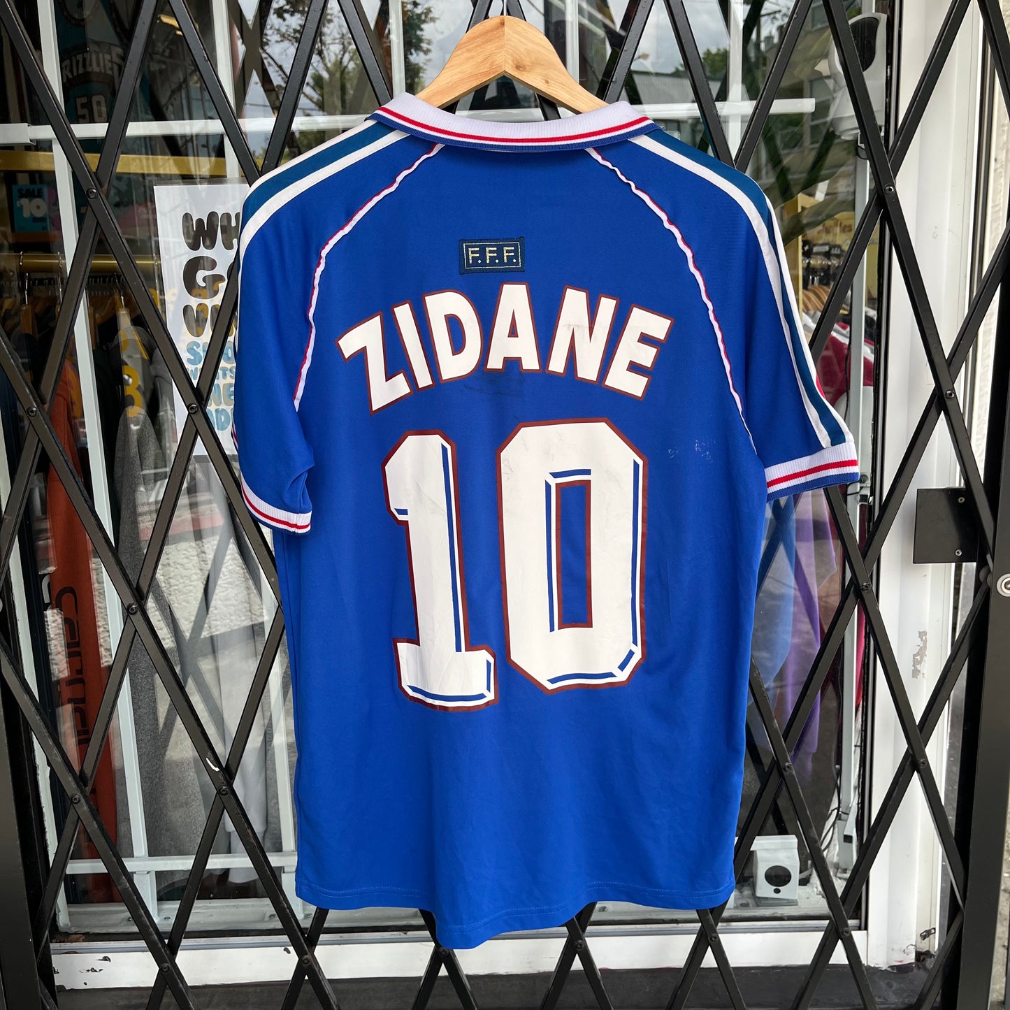 Replica Adidas France 98 Zidane Jersey - Size M