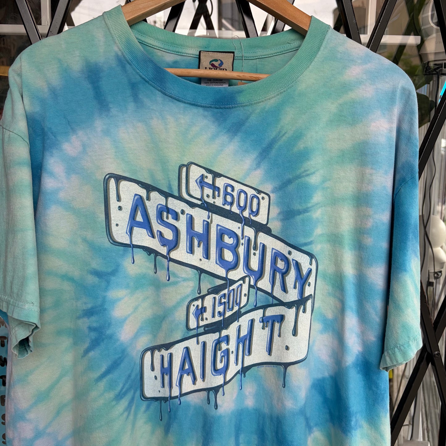 2004 Liquid Blue Tie Dye Tee - Size XL