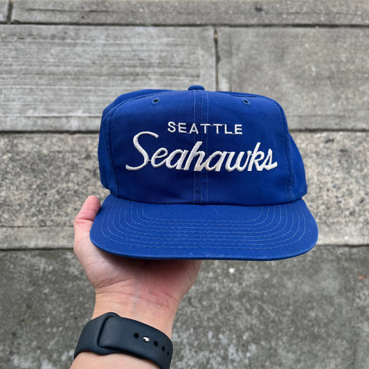 Vintage Seattle Seahawks Script Snapback