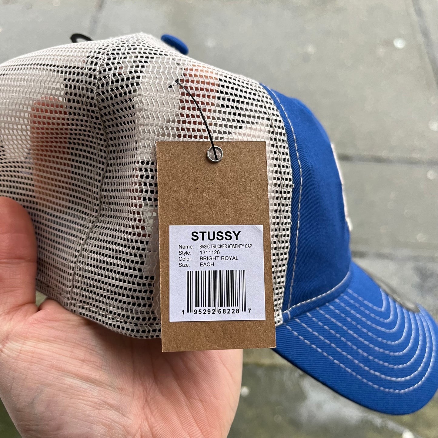 Stussy Basic Trucker Hat Blue