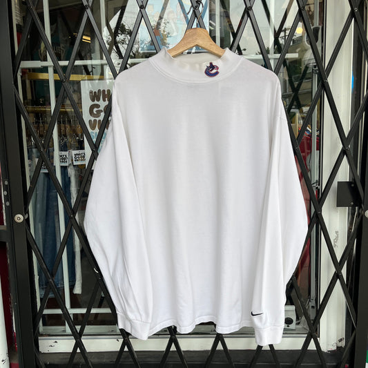 Vintage Nike Vancouver Canucks Mock Neck Long Sleeve - Size L