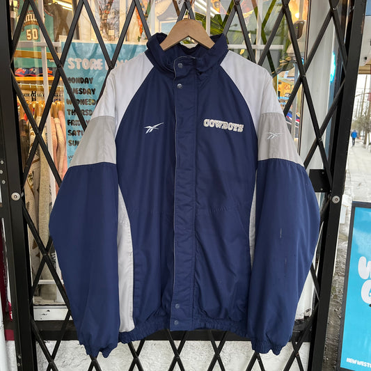 Vintage Reebok Pro Line Dallas Cowboys Parka Jacket - Size XL