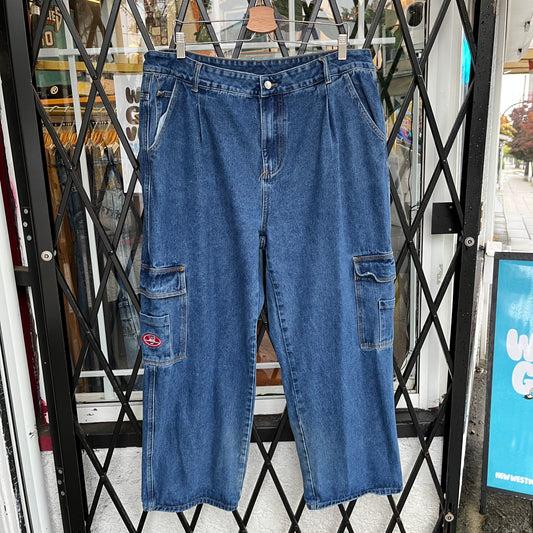 Y2K Wake Baggy Jeans - Size 38W