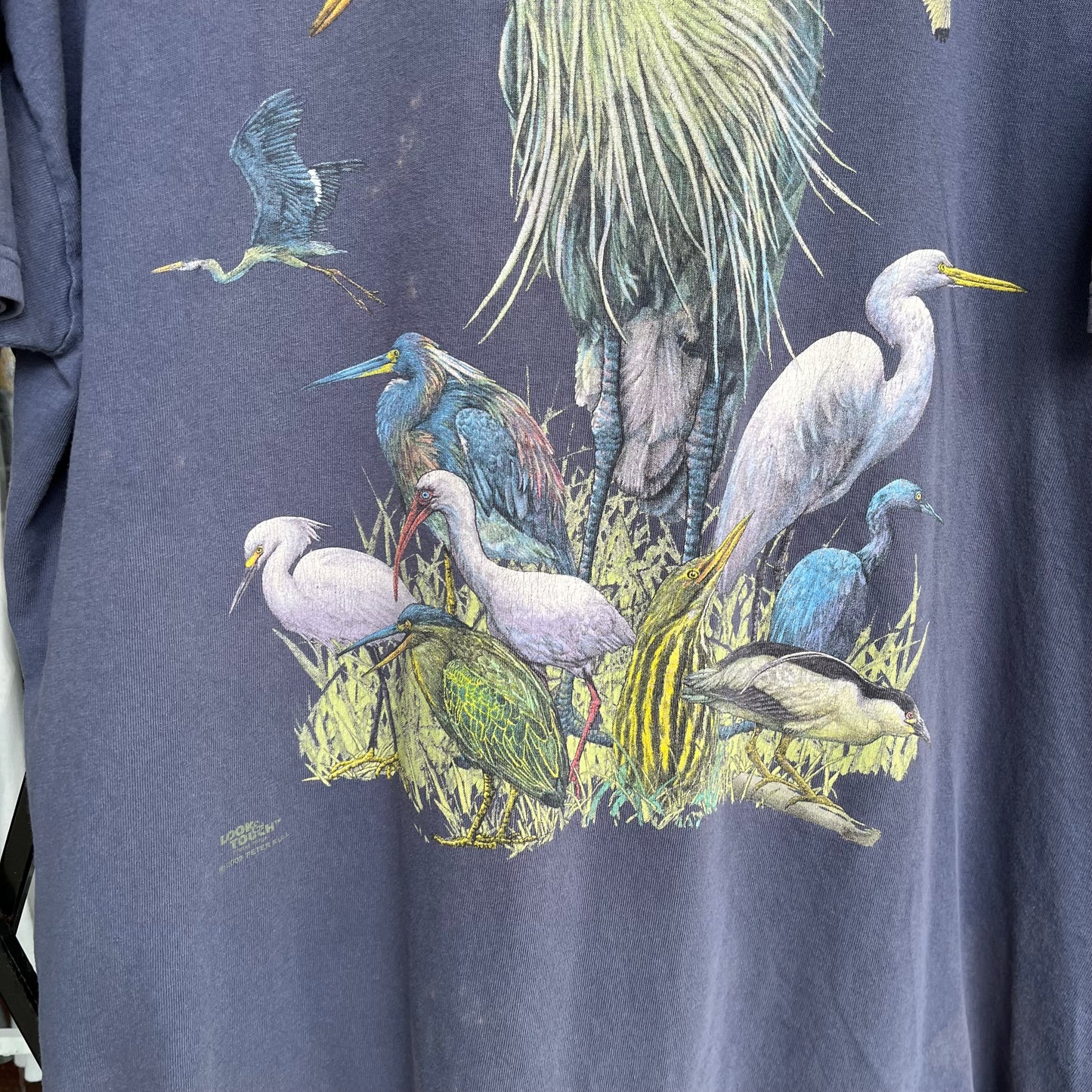 Vintage Wildlife Bird Tee - Size XL