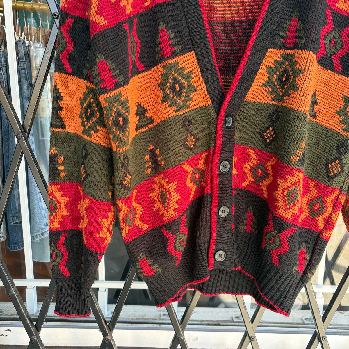 Vintage Knit Cardigan - Size L