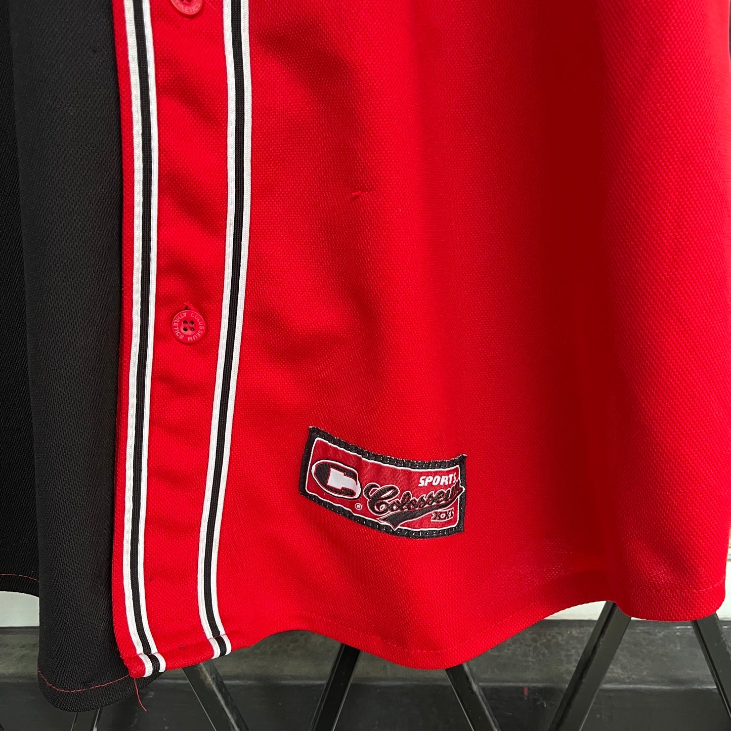 Vintage University of Wisconsin Badgers Split Baseball Jersey - Size XXL