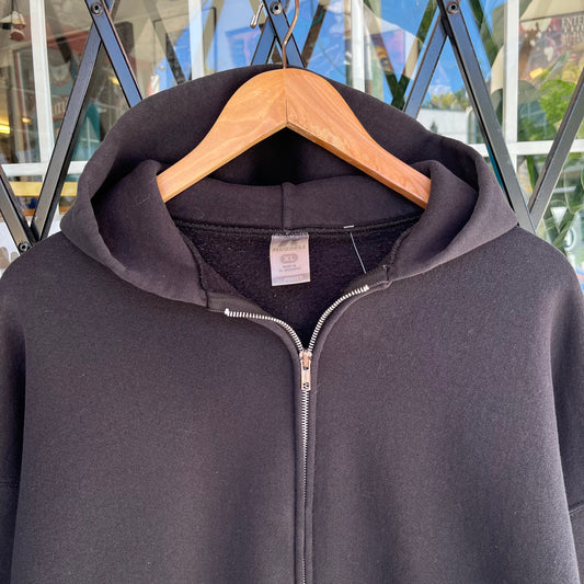 2000’s Russell Blank Zip Up Hoodie - Size XL