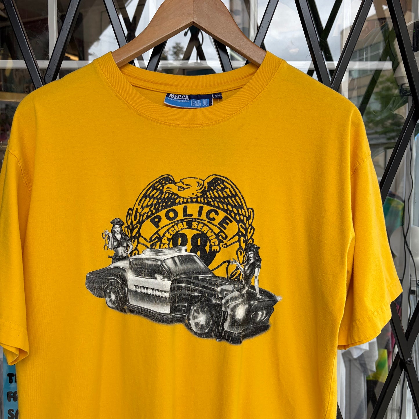 Y2K Mecca Police Car Tee - Size M