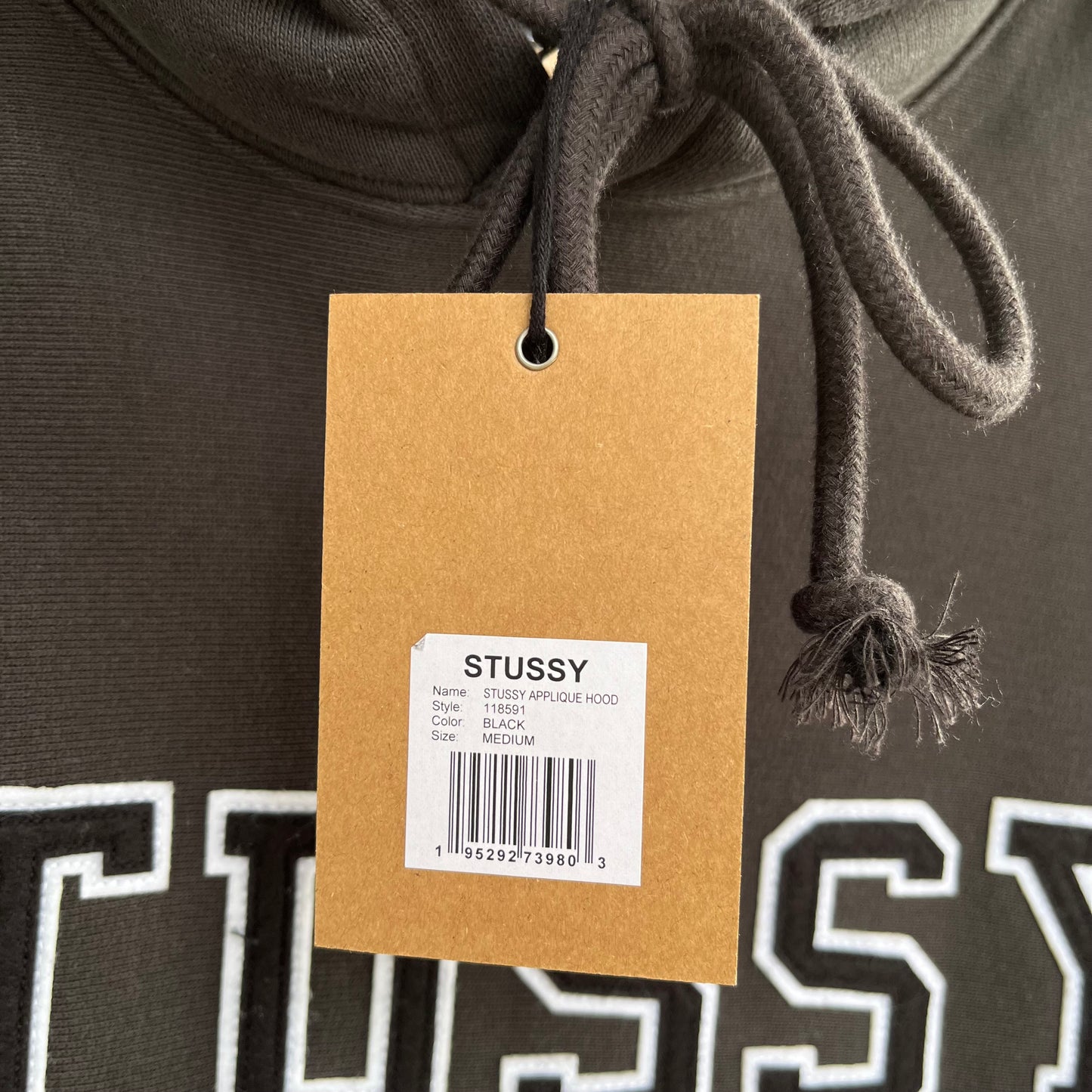 Stussy Applique Hoodie Black - Size M