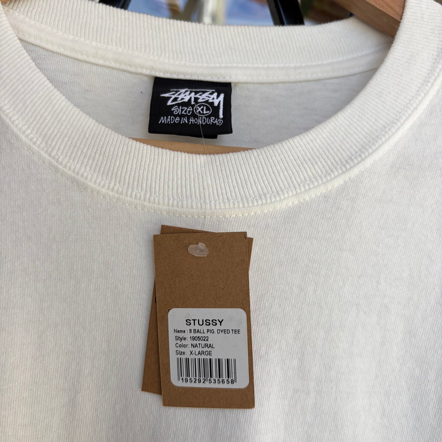 Stussy 8 Ball Tee Natural - Size XL