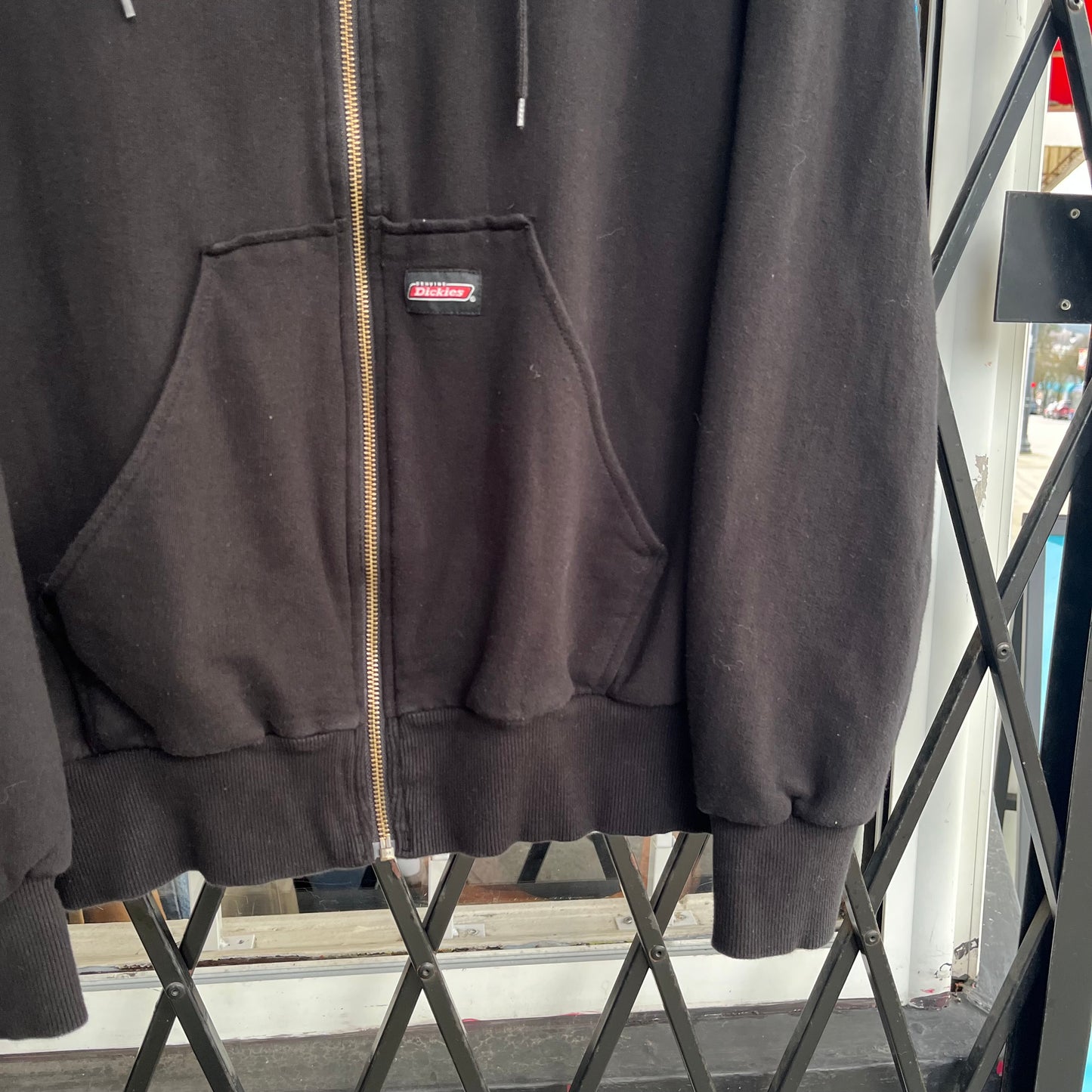 Vintage Dickies Thermal Lined Zip Up Hoodie - Size L
