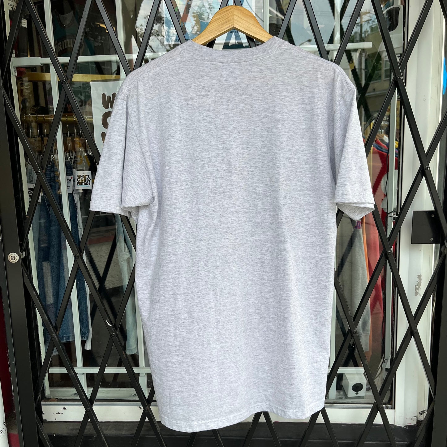 Vintage Deadstock Heather Grey Blank Tee - Size L