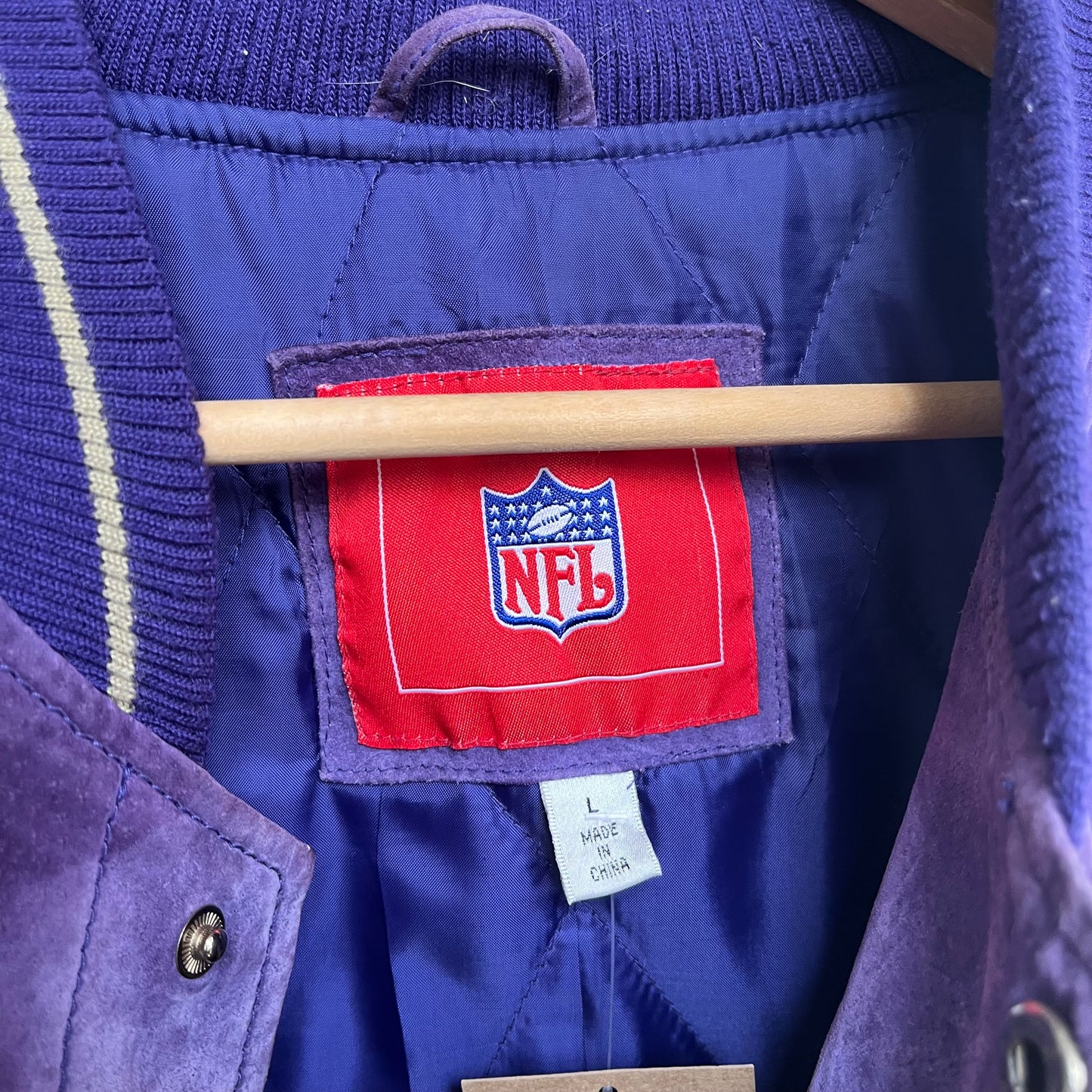 Vintage Minnesota Vikings Varsity Jacket - Size L