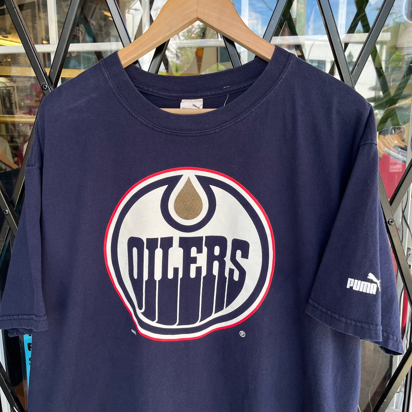 Vintage Edmonton Oilers Comrie Tee - Size L