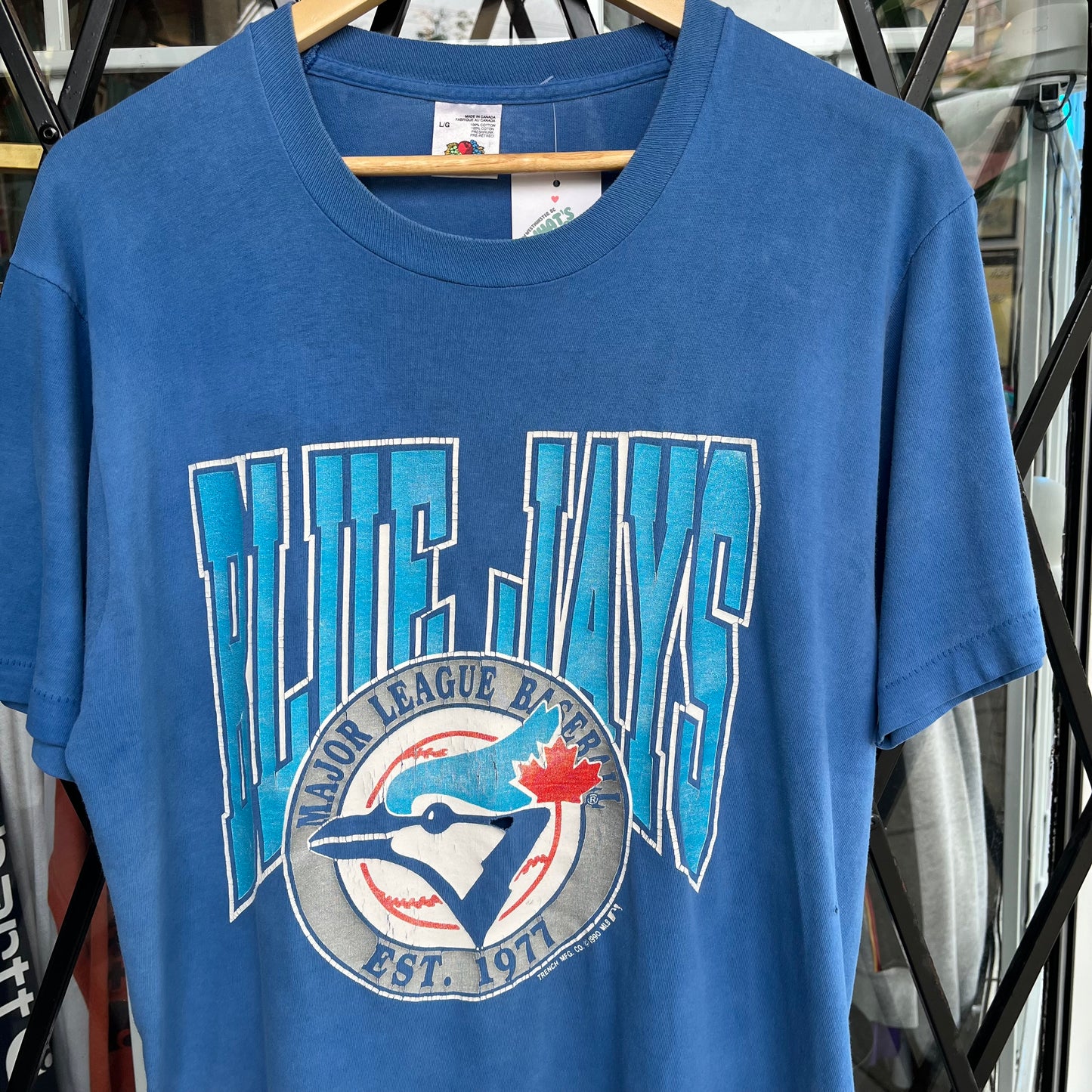 1990 Toronto Blue Jays Tee - Size L