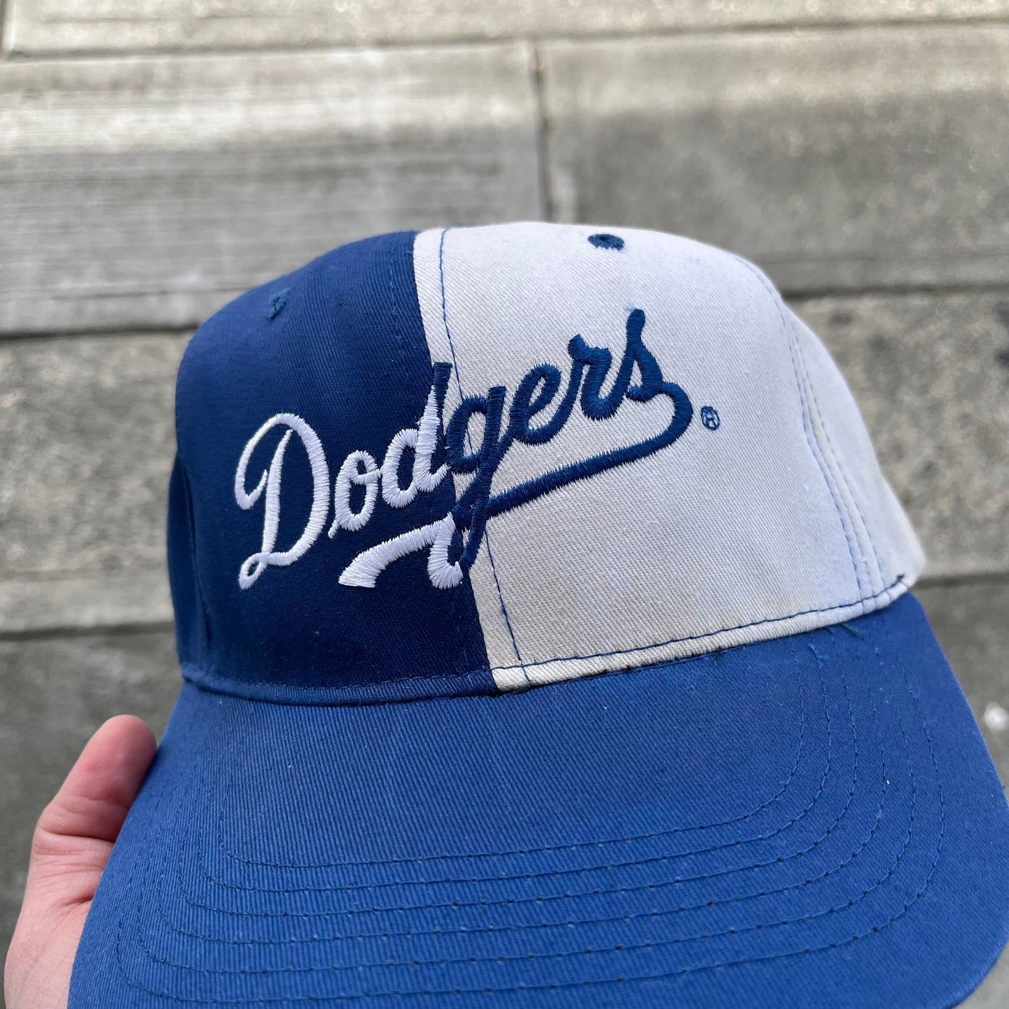 Vintage LA Dodgers Split Snapback