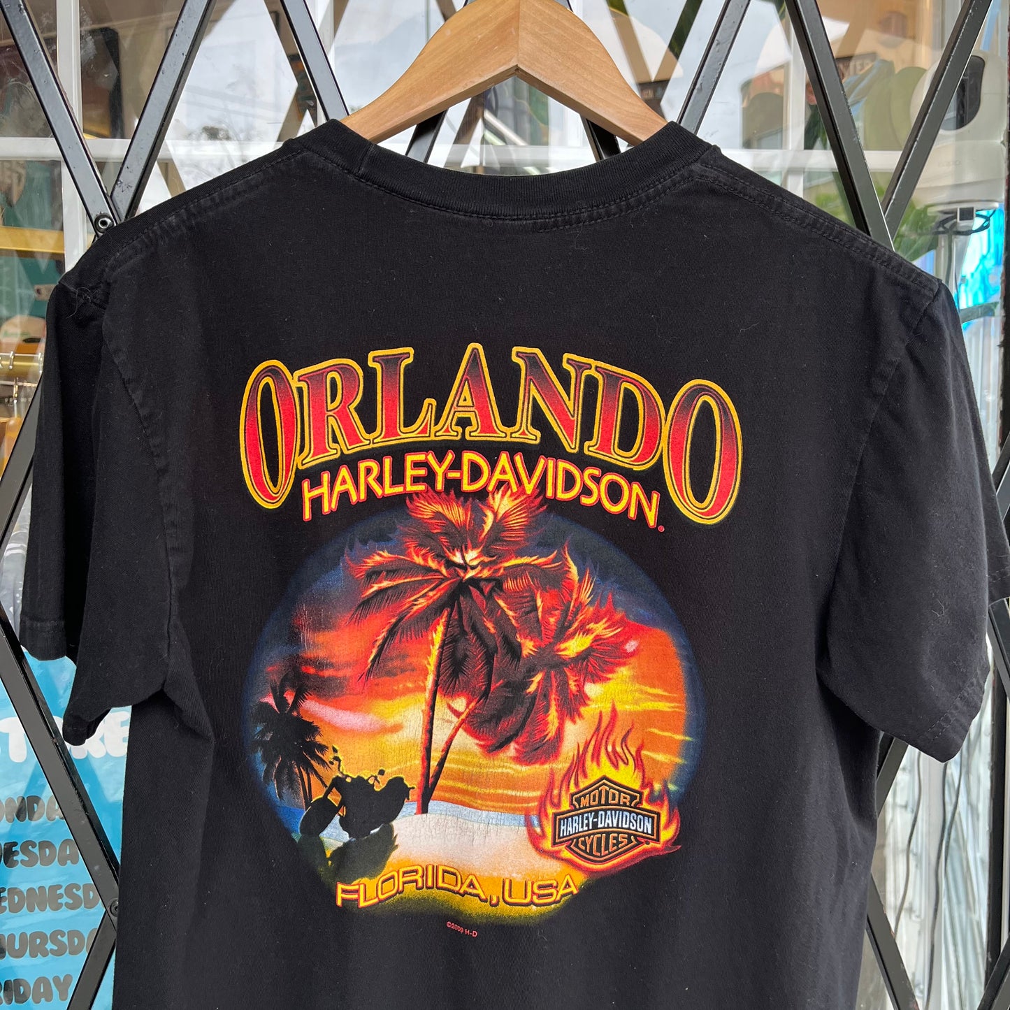 Harley Davidson Orlando Flaming Eagle Tee - Size M