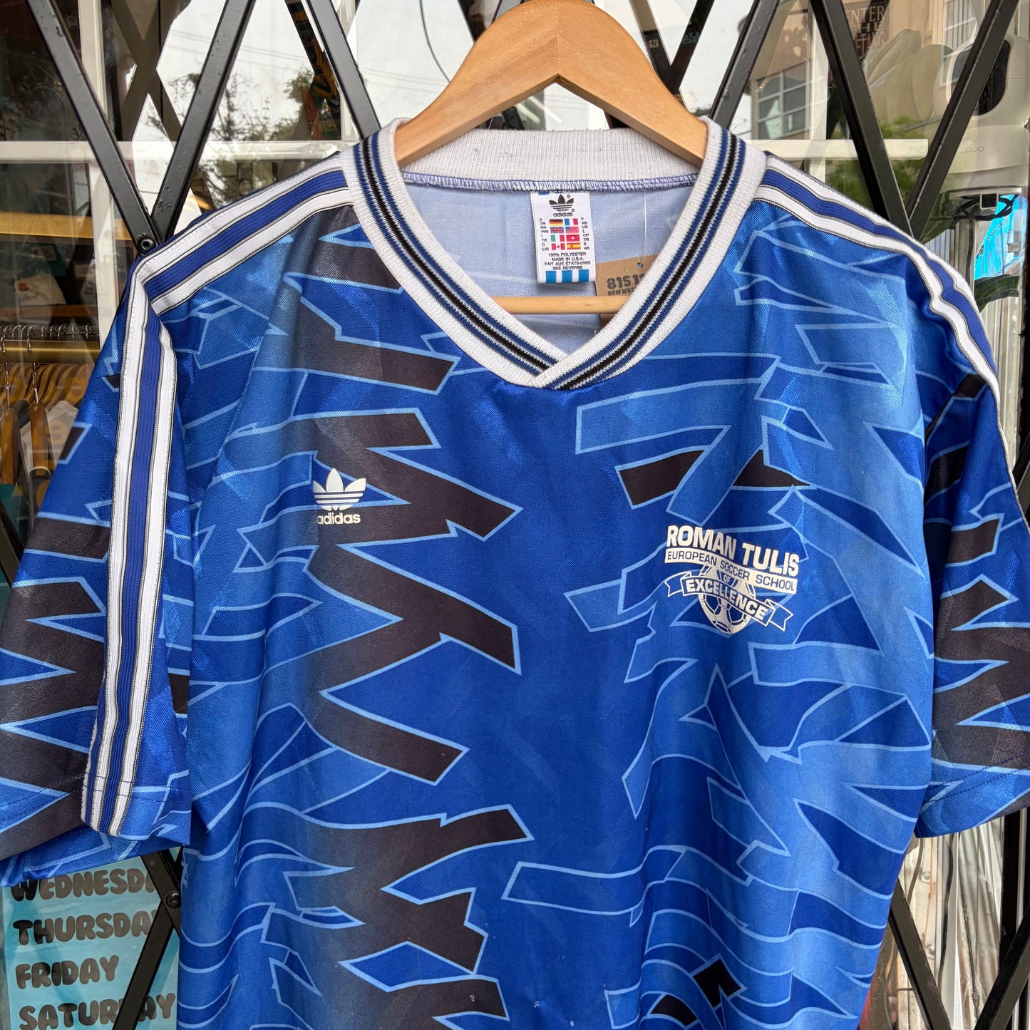 Vintage Adidas European Soccer School Jersey - Size L