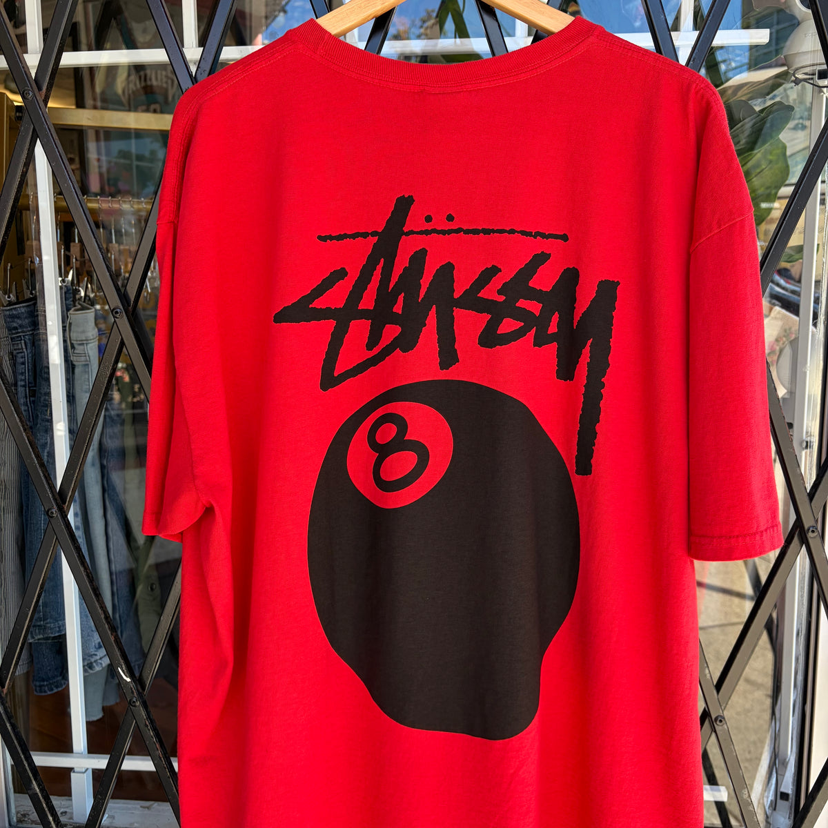 Stussy 8 Ball Tee Red - Size XXL